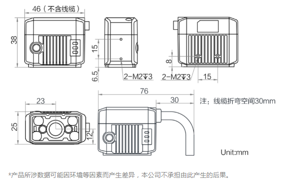 ?？礛V-IDB007X工業(yè)讀碼器160萬像素尺寸圖.png